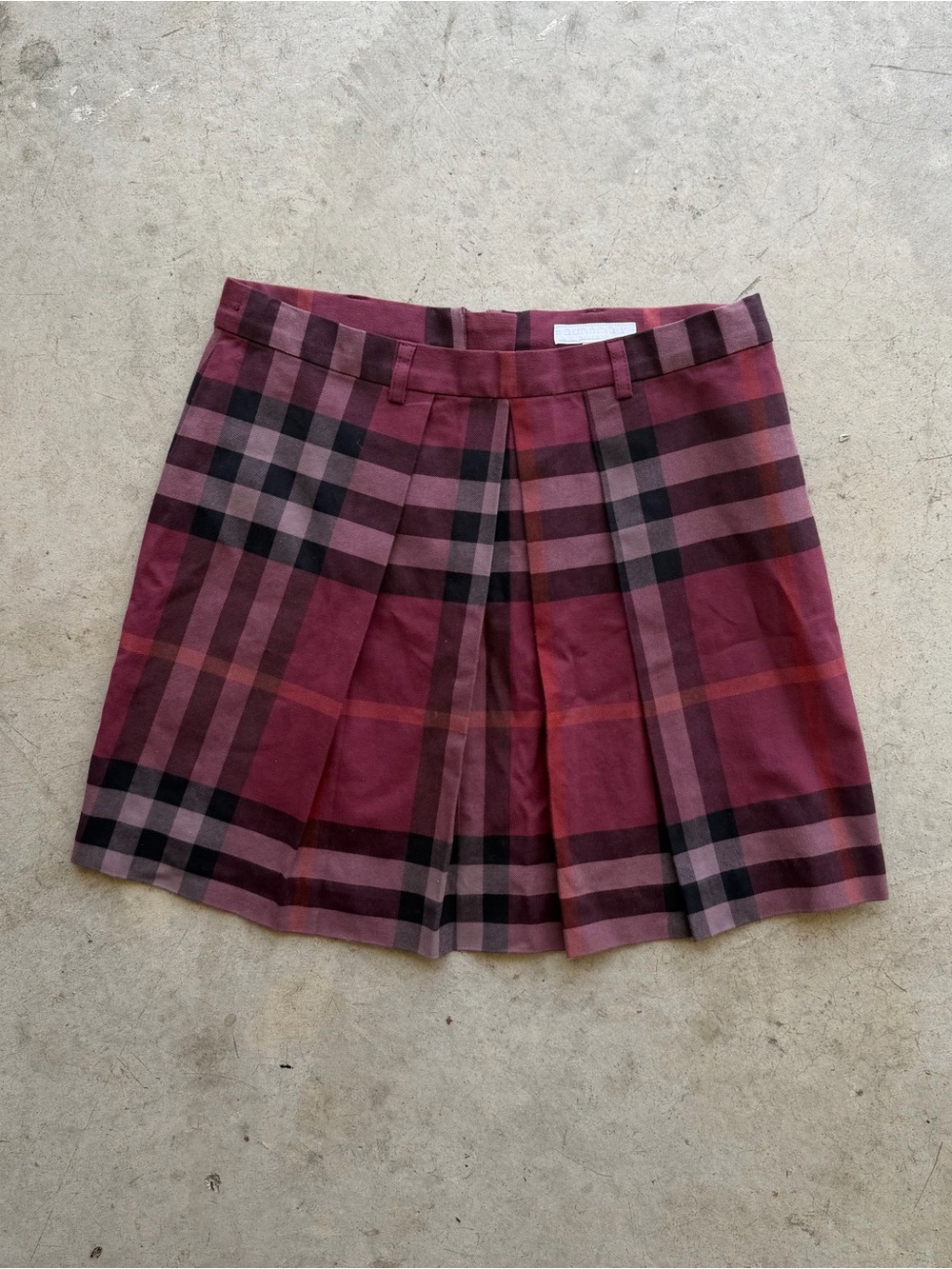 Girls Burberry Plaid Skirt 12Y